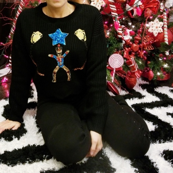 Christmas Sweater Nutcracker Winter Holiday - Picture 1 of 5